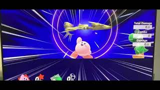 Kirby kills yoshi  with a gun