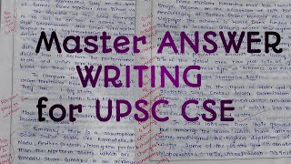 How to practice answer writing for UPSC CSE|Art of mastering answer writing with examples