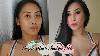 Made it simple black eye shadow makeup look for beginners