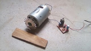 How to make motor woodcutter at home