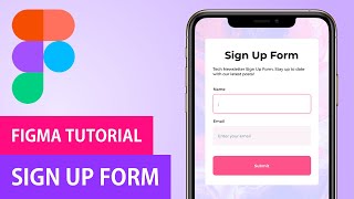 Figma UI Design Tutorial | Sign Up Page