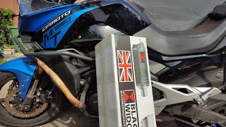 Black Widow exhaust on a CFMOTO 650MT, real world sound