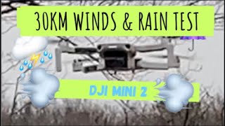 DJI MINI 2 , 30km high winds and rain test pt2 .. not Good don’t try it