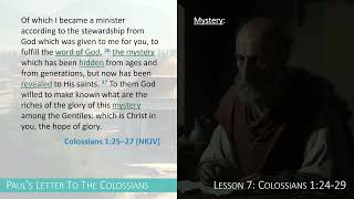 Colossians 1:24-29