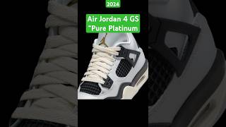 2024Air Jordan 4 GS “Pure Platinum"