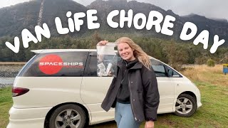 Campervan Clean-Up: A Day of Chores and Adventures in New Zealand!