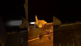 FA 18 Afterburner Catapult Night#shortsvideo #viral