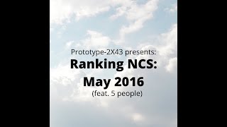 Ranking NCS May 2016 (with 5 people)