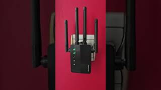 Puissant répéteur point d'accès WiFi  2 4 & 5GHz  Sécurité WPA2  2x Prise RJ45 100Mbit