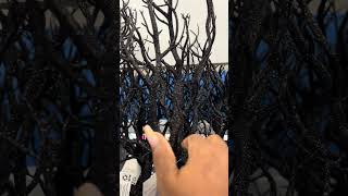 24-288 — Black Glitter Tree Decor 💀 Walmart 👻