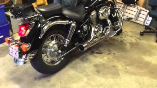 2002 Honda shadow ace 750 after exhaust mod