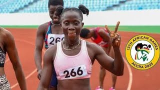 Video:Watch how Ghana's Mary Boakye qualified for Women's 100M final (10.64) after 3rd spot in semis