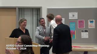 ASRSD School Committee Meeting: October 1, 2024