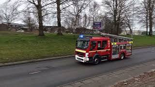 Withington's pump responding to an incident - Greater Manchester Fire and Rescue Service