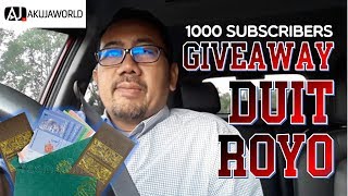 DUIT ROYO GIVEAWAY SEMPENA 1K SUBSCRIBERS