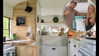 American school bus into a STUNNING mobile home