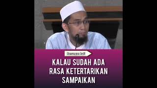 Kalau sudah ada rasa ketertarikan sampaikan | Ustadz Adi Hidayat