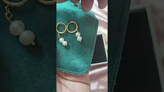 Akoya Pearl Earrings Unboxing Dual Dangle Earrings #pearl #akoya #earrings #pearlearings