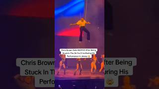 Chris Brown HEATED After Being Stuck In The Air Mid Performance During His Show In Jersey