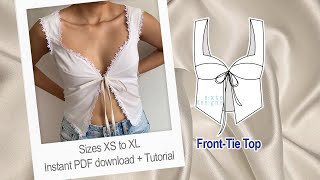 DIY Front Tie Butterfly Top | Mariposa Pattern