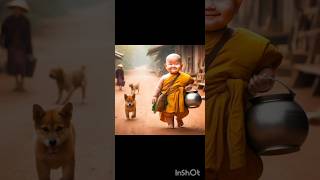 😘🥰 Cute little monks 😘🥰 part 68 #viral #viralshort #youtubeshorts