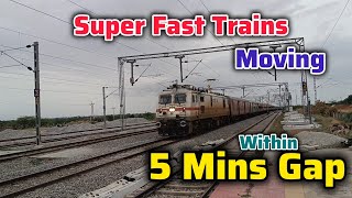 Super Fast Trains Moving Between 5 Mins Gap @AnjiTeluguTraveller1