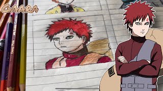 How to draw gaara ✨|| naruto || #animedrawing #anime  #shorts