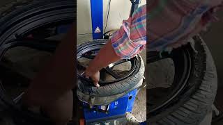 tubeless tyre fitting #viral #shorts #youtubeshorts #vlog