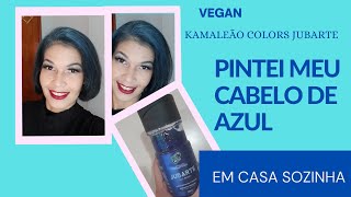 Pintei Meu Cabelo  Sozinha Em Casa de Azul