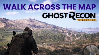 HOW BIG IS THE MAP in Ghost Recon Wildlands? Walk Across the Map SE-NW