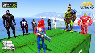 GTA 5 Epic Ragdolls RED SPIDERMAN VS MINION VS SUPER HERO (Euphoria Physics & Funny Fails)E.208