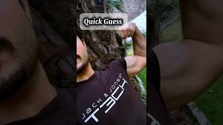 Guess my bicep size #guess #biceps #shorts workout motivation