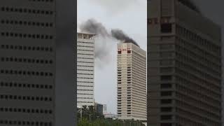 Fire at Trident 🏨 Hotel Vistual Of Smoke😱#fire #hotel #news #live #viral #mumbai #help