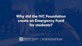 The IVC Foundation Emergency Fund for Students