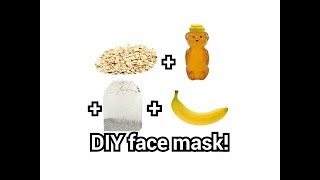 DIY moisturizing anti-bacterial mask