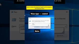 How to check all programs loaded on the computer and uninstall them #program #software #uninstall
