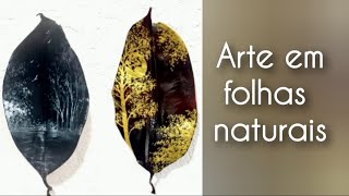 Da natureza à arte: Transforme folhas em obras primas únicas