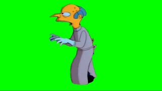 Mr. Burns Racing. (Green Screen)