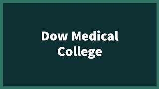 Virtual tour Dow Medical College | Shah Fahad Khan