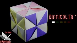 [ORIGAMI ITA] Cubo Girandola || Decorazioni/Facili/Principianti/Bambini