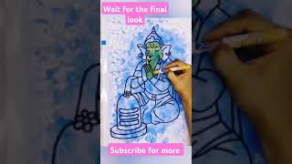 Only Cute drawing challenge!😍|| Cute Bal Ganesh ji drawing #shorts #diy