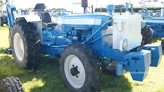 Ford 5000 4WD Tractor with Backhoe at the 2024 Edendale Vintage Machinery Club Crank Up