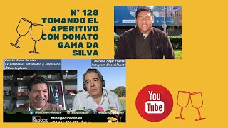 128 TOMANDO EL APERITIVO CON DONATO GAMA DE SILVA, EX JUGADOR DE FUTBOL DEL ATLETICO Y DEPORTIVO