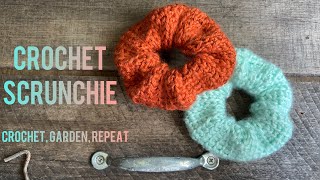 Crochet Scrunchie 🧶 Crochet, Garden, Repeat