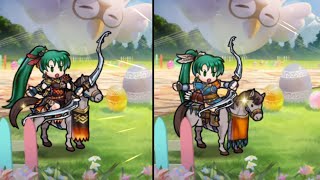 [FEH] Lyns - Resplendent and Base Animations Comparison