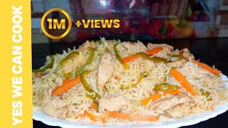 Chicken & Vegetable Fried Rice - light & Fluffy Mix Vegetable Rice|YES WE CAN COOK.