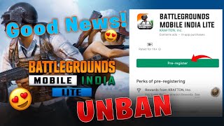 Good News 😘 Pubg Mobile Lite Unban in India Soon.. Bgmi Lite Release Date