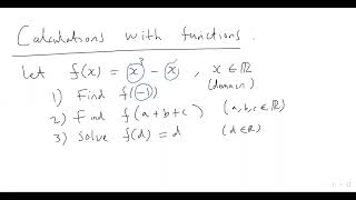 34. HOW TO EVALUATE FUNCTIONS AND DO CALCULATIONS WITH THEM??? (A-level Maths, Pure Maths Video 34)