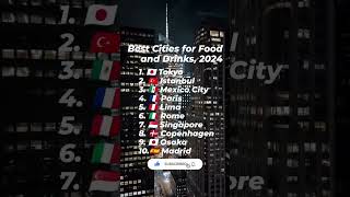 Best cities for food and drinks, 2024  #instagram #viral #drink #food #worlsfood #bestfood#bestdrink