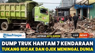 Tukang Becak dan Ojek Meninggal Dunia Usai Tabrakan Beruntun Dump Truk di Subang